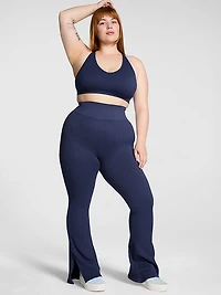 Soft Seamless Cable Flare Leggings
