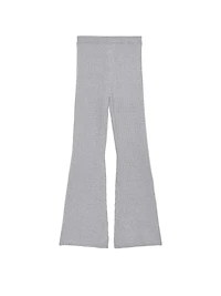 Luxe Cable-Knit Flare Lounge Pants