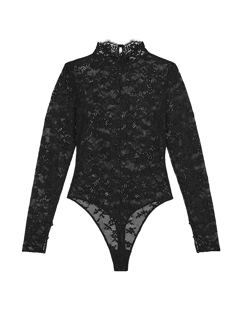 Lace Long-Sleeve Bodysuit