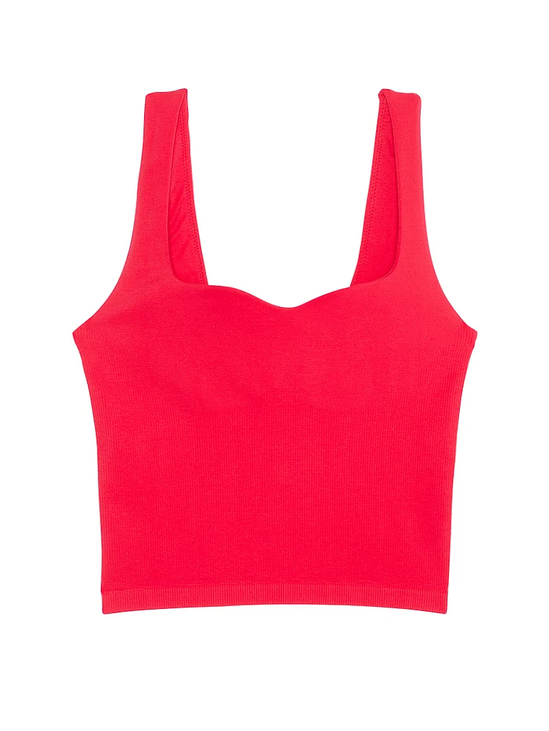 Soft Seamless Notched Tank Top