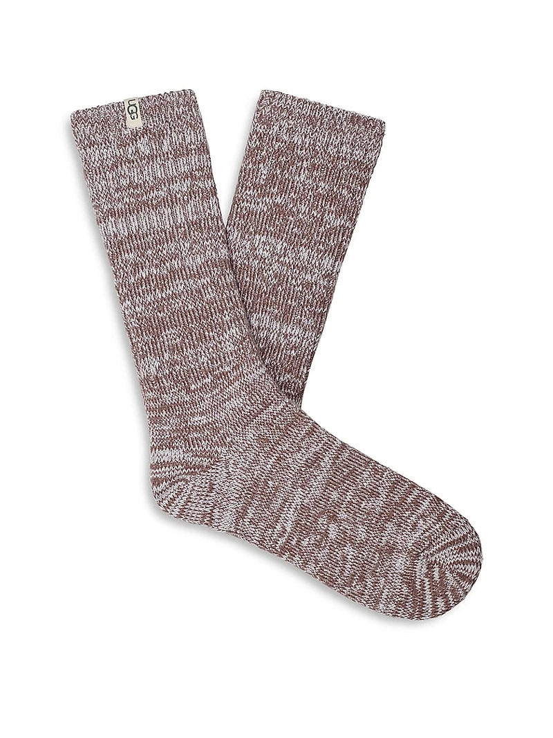 Rib Knit Slouchy Crew Socks