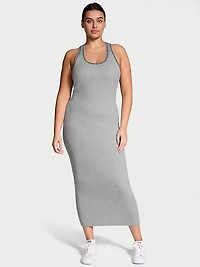 Luxe Cable-Knit Long Slip Dress