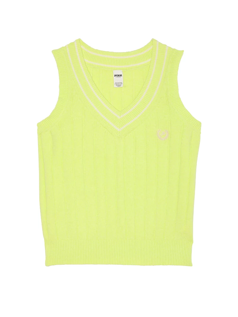Collegiate Knit Sweater Vest