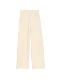 Brushed Modal Fleece Wide-Leg Lounge Pants