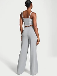 Featherweight Knit Wide-Leg Pant