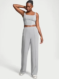 Featherweight Knit Wide-Leg Pant