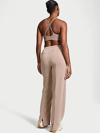 Featherweight Knit Tailored Wide-Leg Pant