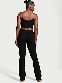 Cotton Foldover Flare Legging