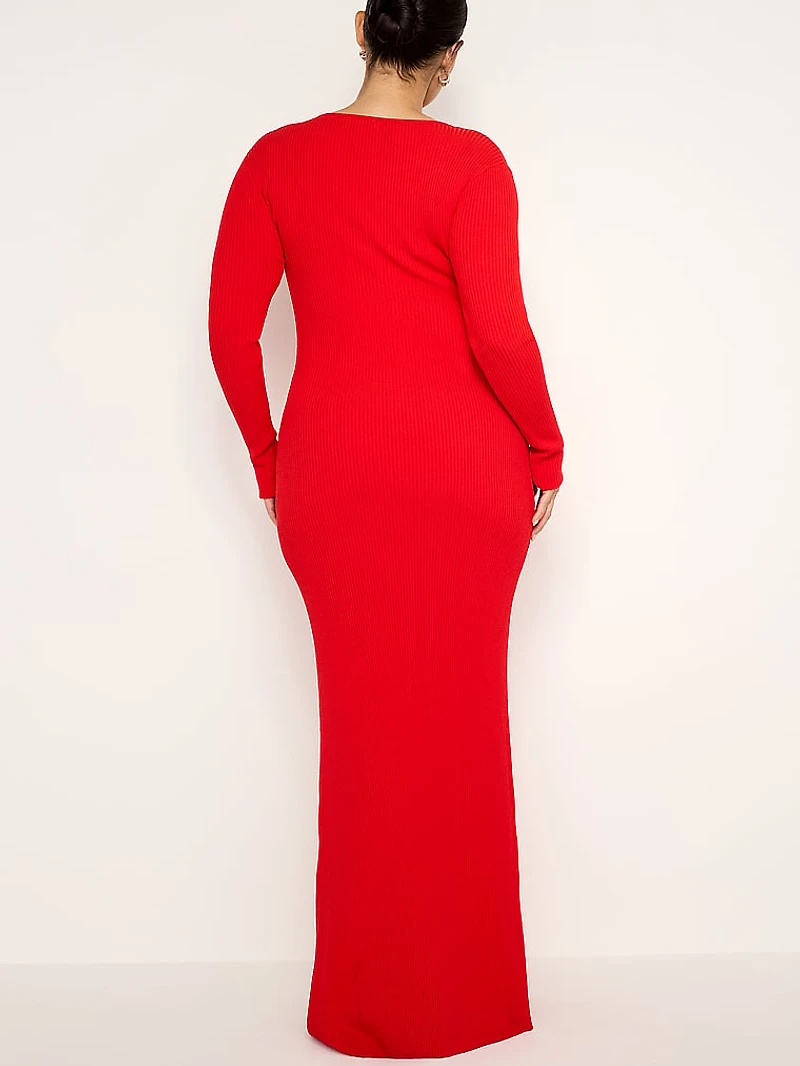 Virgo Rib Longsleeve Gown