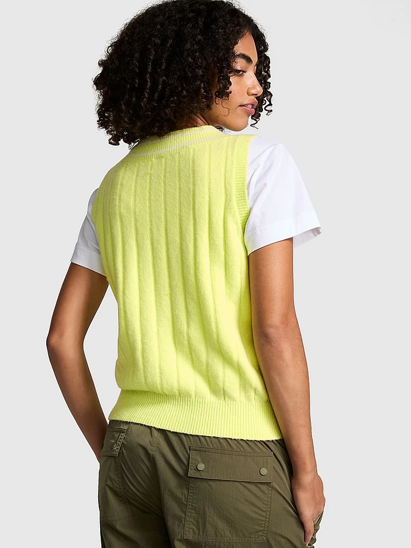 Collegiate Knit Sweater Vest