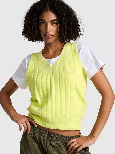 Collegiate Knit Sweater Vest