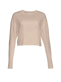 Cloud Long Sleeve Crop Tee