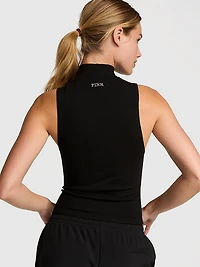 Winter Seamless Half-Zip Tank Top