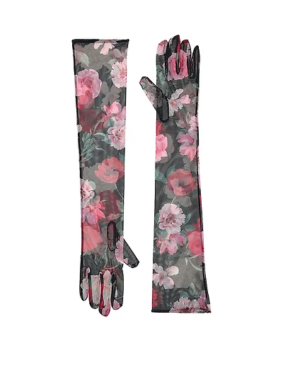 Atelier Victoria's Secret Sheer Floral Long Gloves