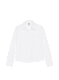 Tech Poplin Cropped Shirt