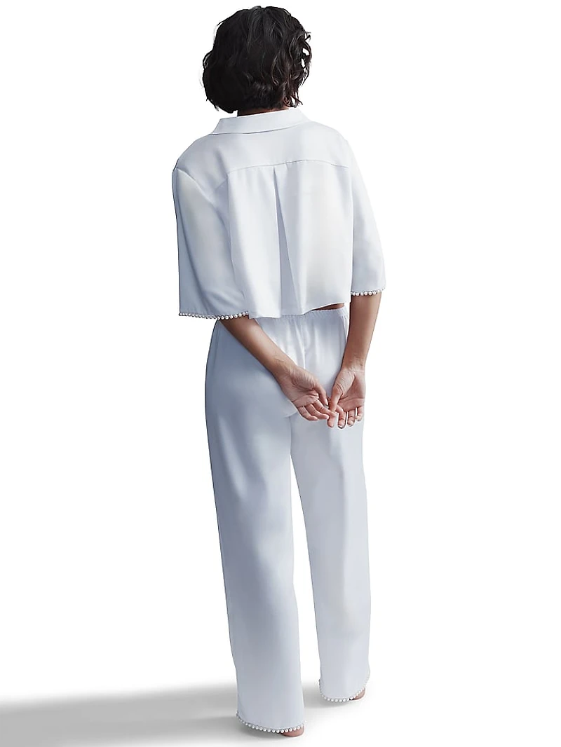 Pearl Luxury Satin Trouser