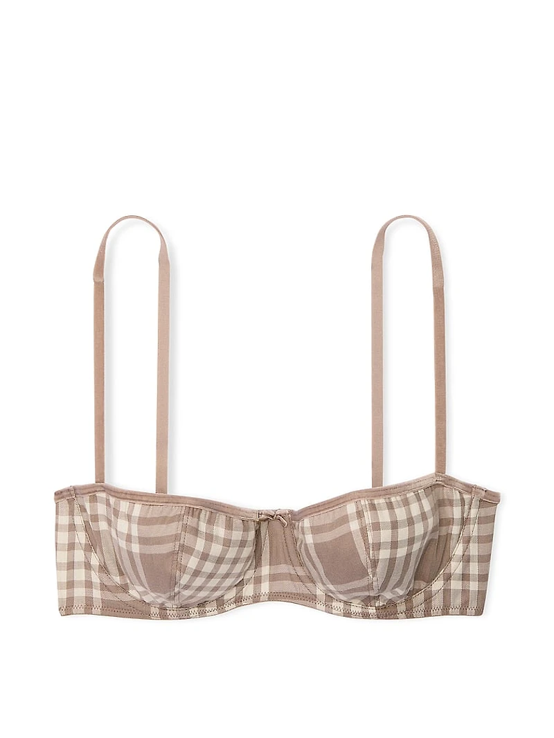Festive Flannel Unlined Balconette Bra