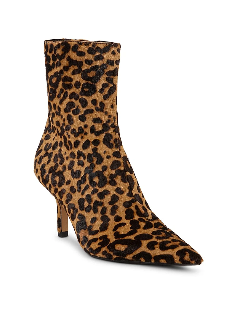 Alston Black Leather Booties