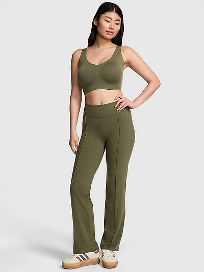 All-Day Cotton Straight-Leg Pants