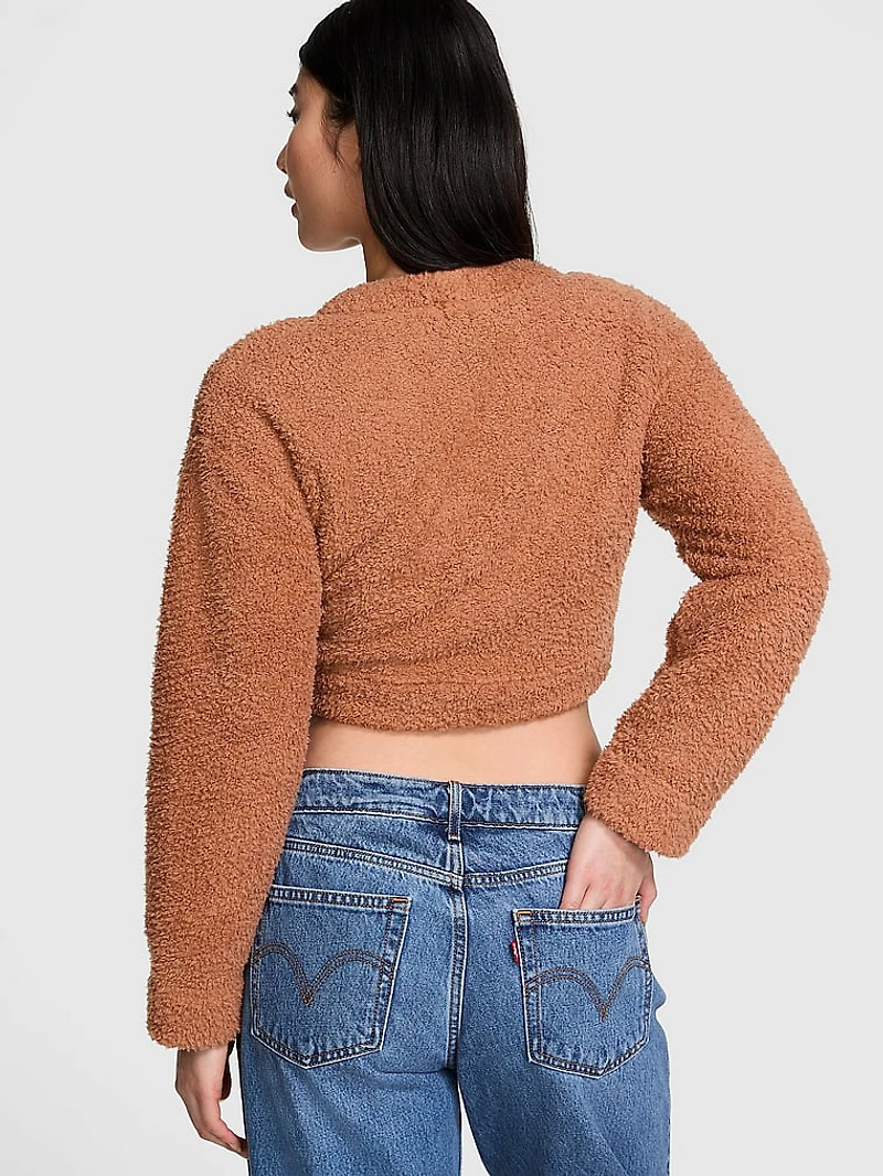Co-ZZZy Fleece Cropped Cardigan