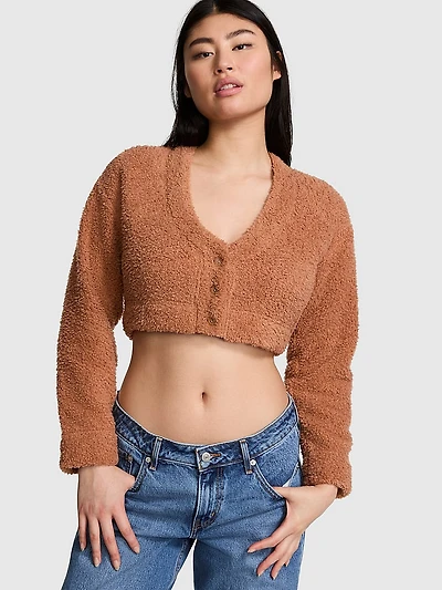 Co-ZZZy Fleece Cropped Cardigan