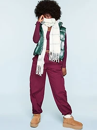 High Shine Marshmallow Puffer Vest by PINK
