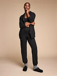 Brushed Modal Fleece Full-Zip Hoodie