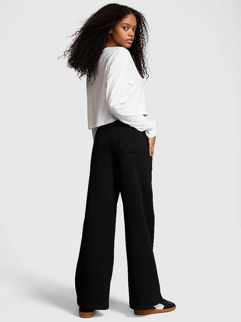 Ivy Fleece Wide-Leg Sweatpants