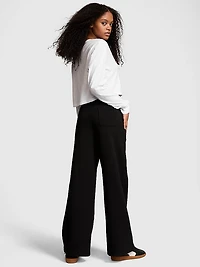 Ivy Fleece Wide-Leg Sweatpants