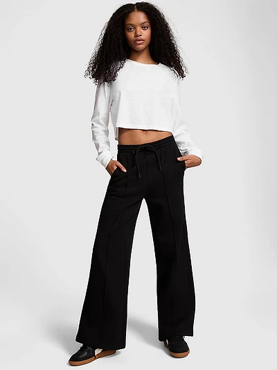 Ivy Fleece Wide-Leg Sweatpants