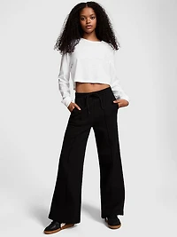 Ivy Fleece Wide-Leg Sweatpants