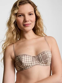 Festive Flannel  Unlined Balconette Bra