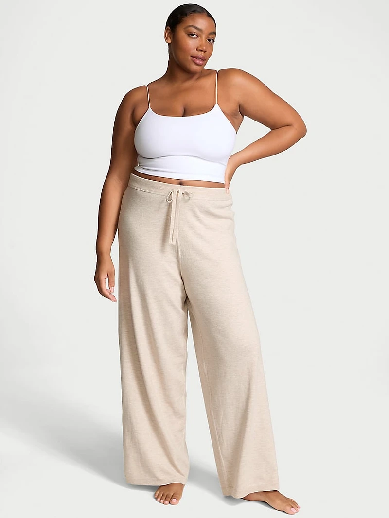 Luxe Crème Knit Lounge Pants