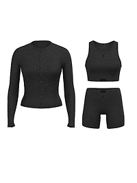 3-Piece Ribbed Modal Boxer Briefs Set