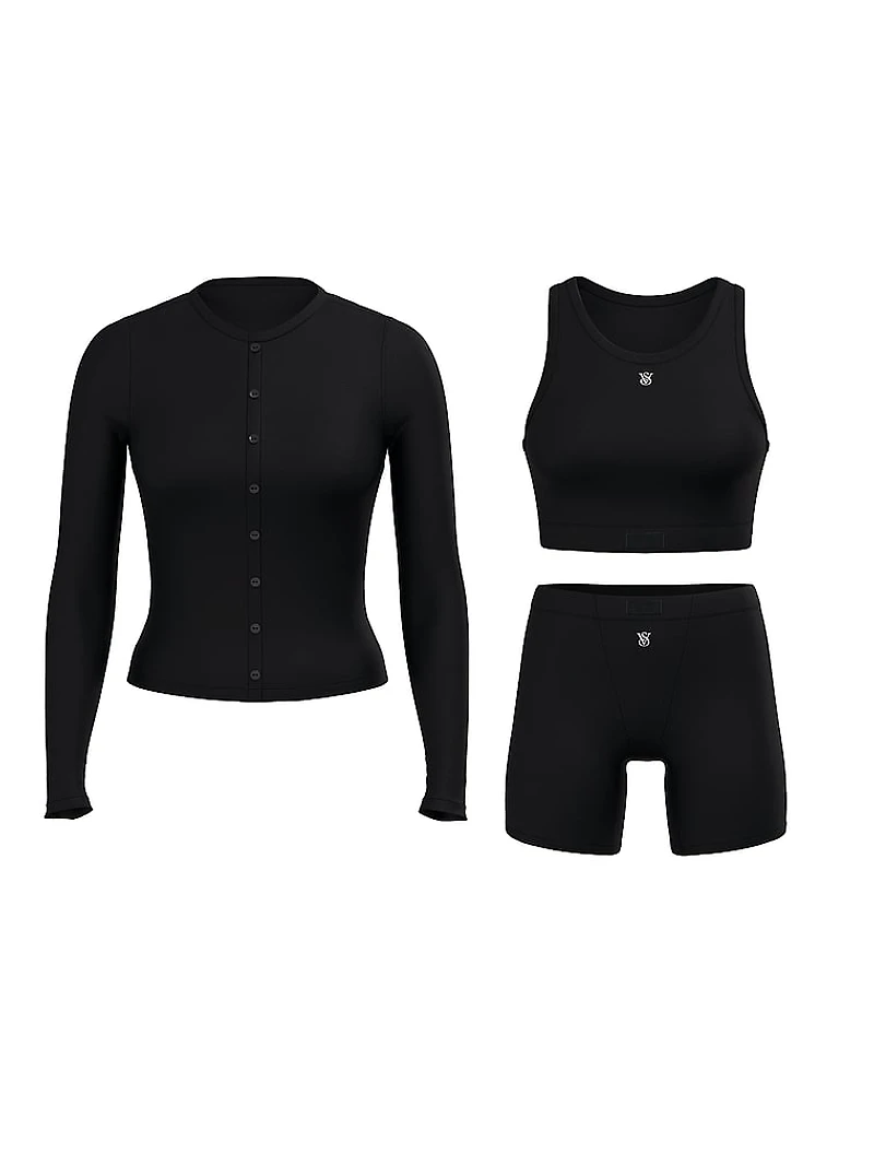 3-Piece Ribbed Modal Boxer Briefs Set