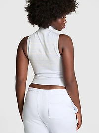Winter Seamless Half-Zip Tank Top