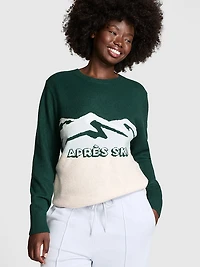 Collegiate Knit Crewneck Sweater