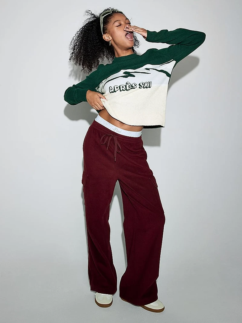Collegiate Knit Crewneck Sweater