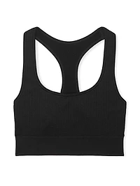 Seamless Marl Longline Sports Bra