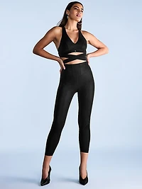 VSX SuedeEffect Plunge Wrap Sports Bra