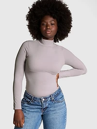 Base Stretch Mock-Neck Long-Sleeve Top