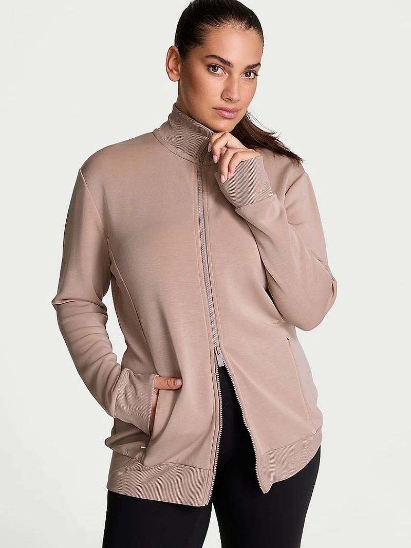 VSX Featherweight Knit Long Slim Full-Zip Jacket