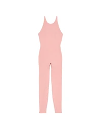 Seamless Hearts High-Neck Long Workout Onesie