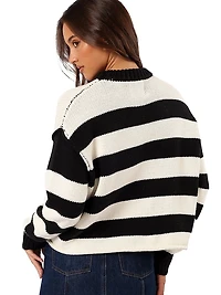 Gretchen Stripe Crew Neck Sweater