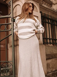 Gretchen Stripe Crew Neck Sweater