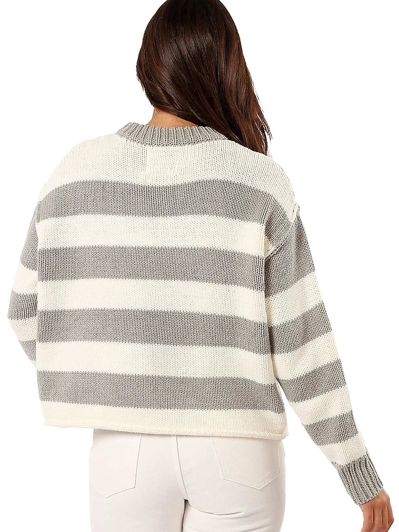 Gretchen Stripe Crew Neck Sweater
