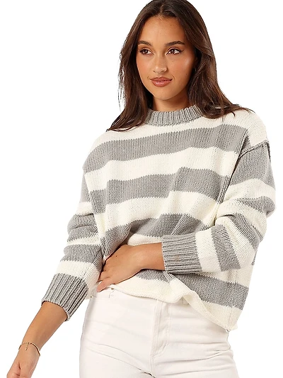 Gretchen Stripe Crew Neck Sweater