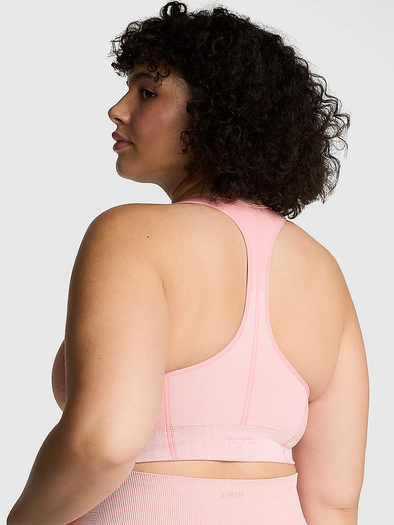 Seamless Marl Longline Sports Bra