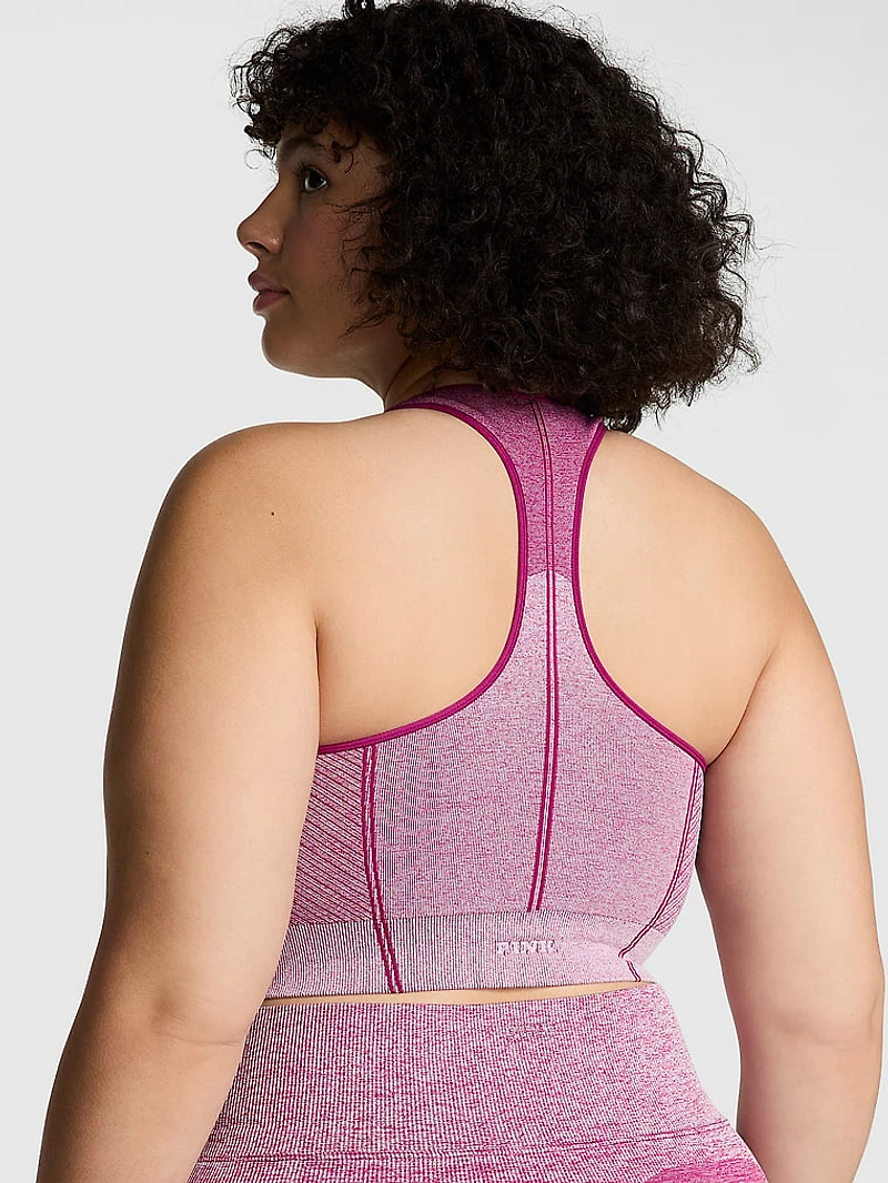 Seamless Marl Longline Sports Bra
