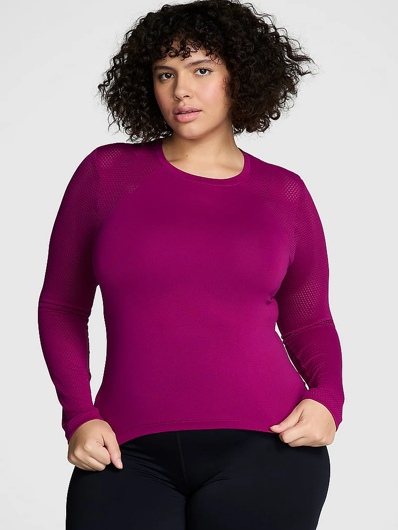 Seamless Drapey Long-Sleeve Tee